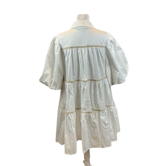 Brand new with Tags Sofie the Label White Balloon Sleeve Mini Dress Size Medium - Picture 10 of 16